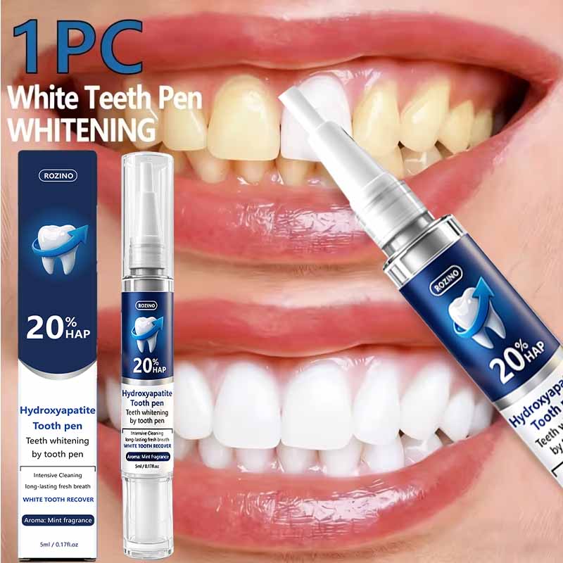 Teeth Whitening Pen - ปากกาฟอกสีฟันแบบออกฤทธิ์เร็ว ทำความสะอาดอย่างทรงพลัง ขจัดความเหลือง ฟอกฟันขาว ดูแลสุขภาพเหงือก ไม่ต้องล้างออก