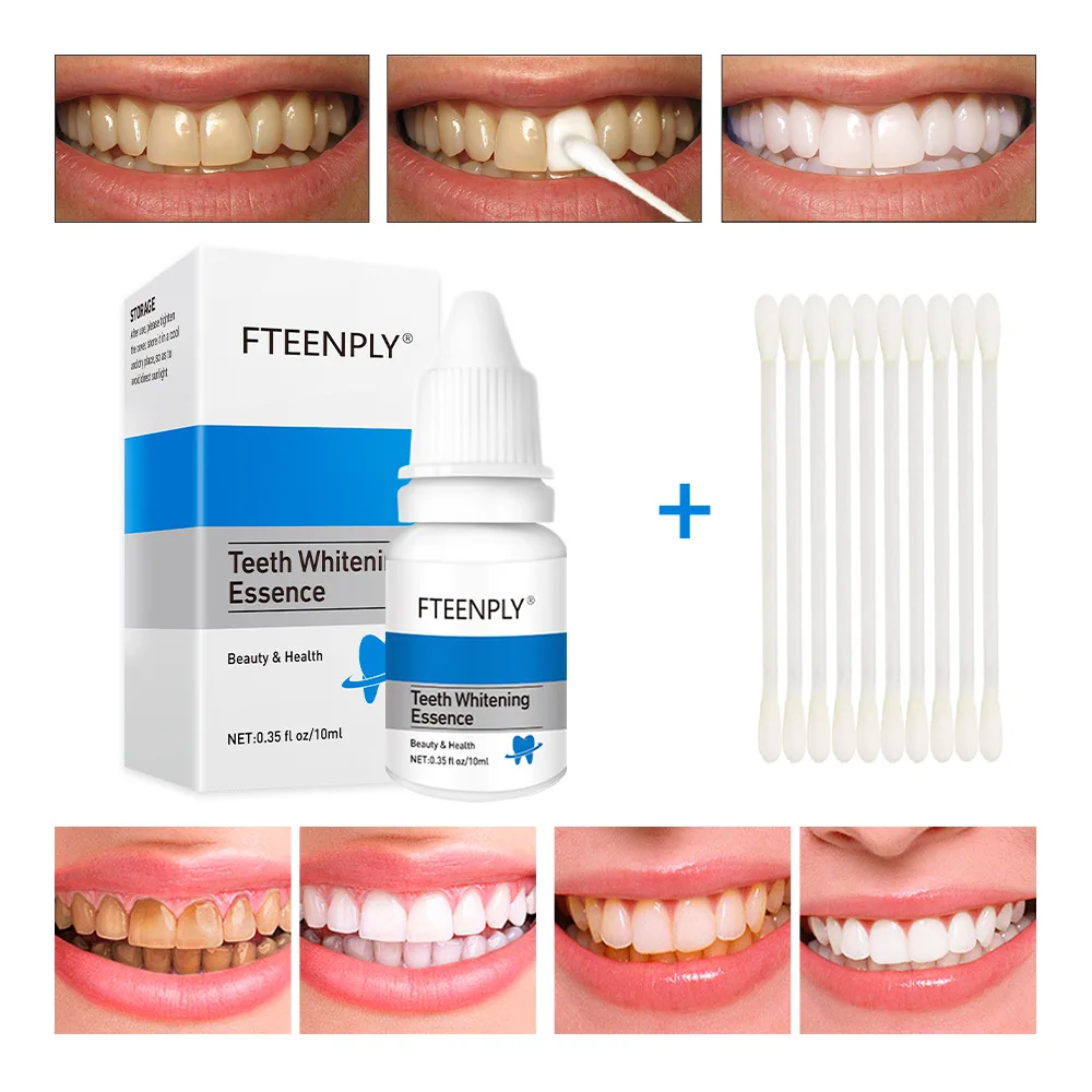 Teeth Whitening Remedies - FTEENPLY ฟันไวท์เทนนิ่ง Oral สุขอนามัยทำความสะอาดเซรั่มลบคราบจุลินทรีย์ฟอกสีฟันเครื่องมือทันตกรรม Care