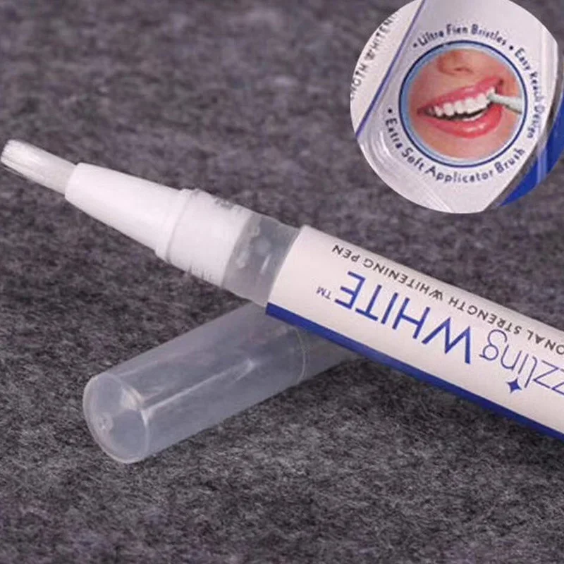 Teeth Whitening Pen - ปากกาเจลฟอกฟันขาวแบบพกพา น้ำยาทำความสะอาดคราบฟัน เซรั่มดูแลช่องปากสำหรับฟันเหลือง คราบกาแฟ ชา ใช้ได้ที่บ้านและระหว่างเดินทาง
