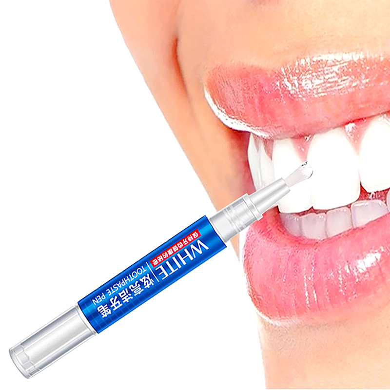 Teeth Whitening Pen - ปากกาเจลขจัดคราบฟันขาว 3 มล. ช่วยขจัดคราบพลัค ดูแลสุขภาพช่องปาก ปากกาฟอกฟันขาว