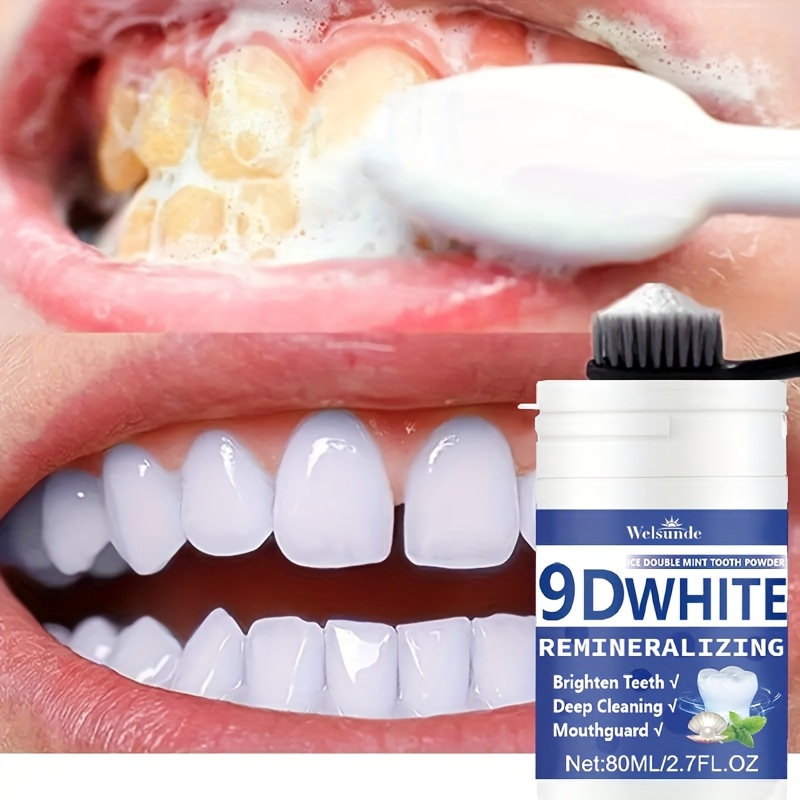 ผงฟันไฮโดรซีอะพาไทต์ 9D ไวท์ ร - Teeth Whitening Remedies บทวิจารณ์และราคา
