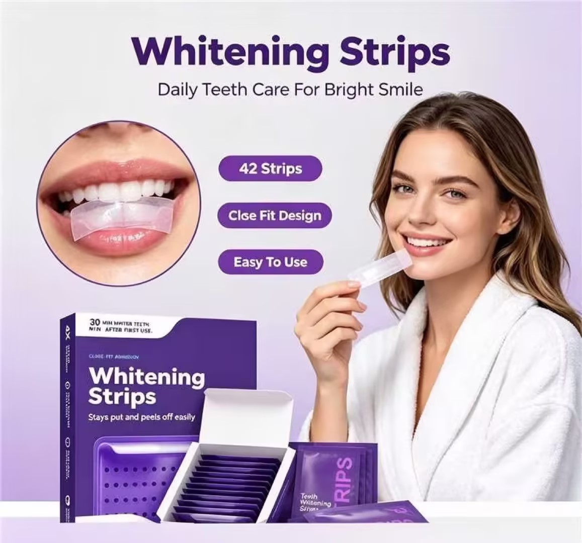 แผ่นฟอกฟันขาว 42 ชิ้น แนบสนิทด - Teeth Whitening In Office บทวิจารณ์และราคา