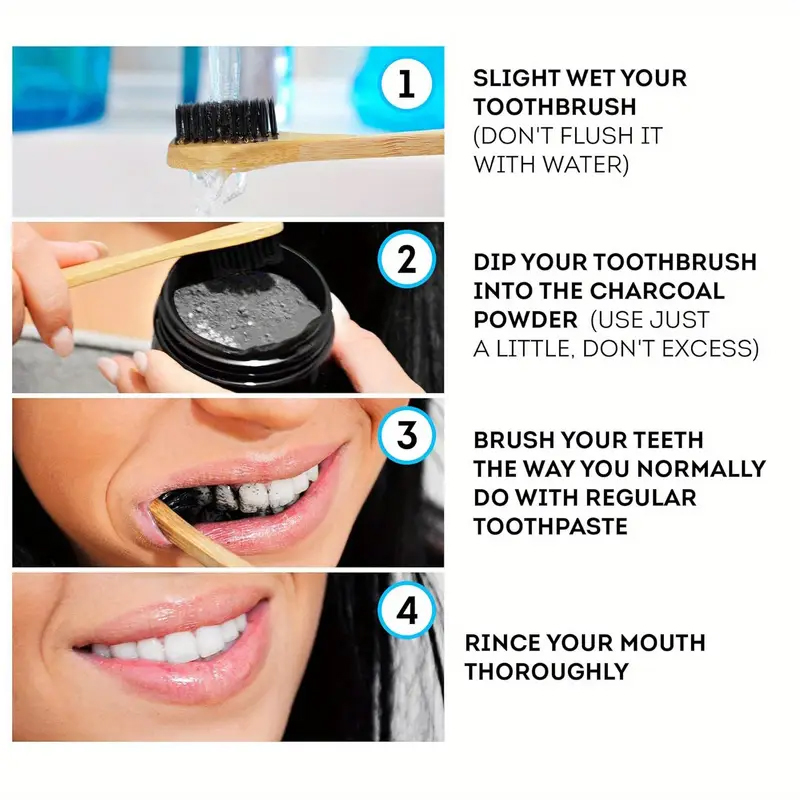 วอเตอร์ ไอซ์ เลวิน 5D สโนว์ แอ - Teeth Whitening Charcoal Powder บทวิจารณ์และราคา