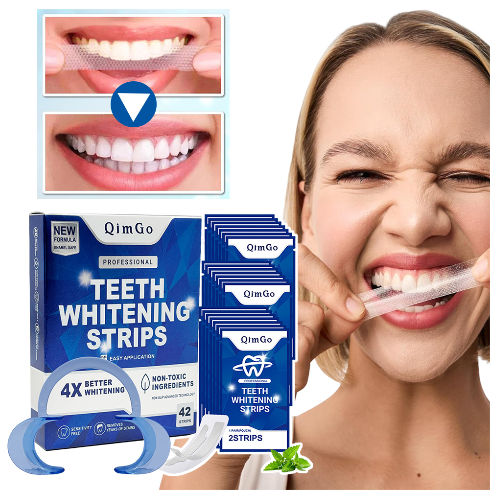 แผ่นฟอกสีฟันแบบมืออาชีพ แผ่นฟอ - Teeth Whitening Strips Permanent บทวิจารณ์และราคา