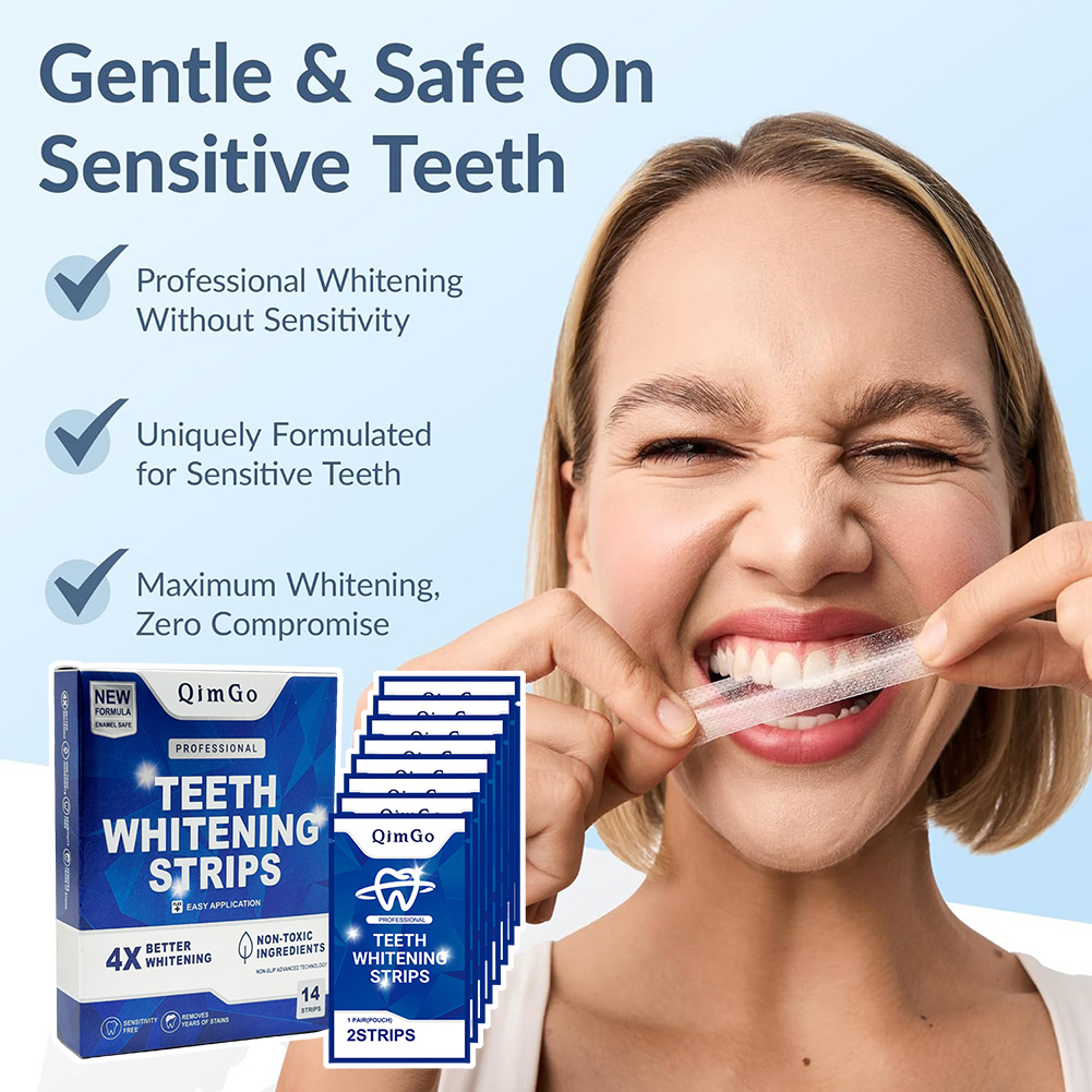 แผ่นฟอกสีฟันแบบมืออาชีพ แผ่นฟอ - Teeth Whitening Strips Permanent บทวิจารณ์และราคา