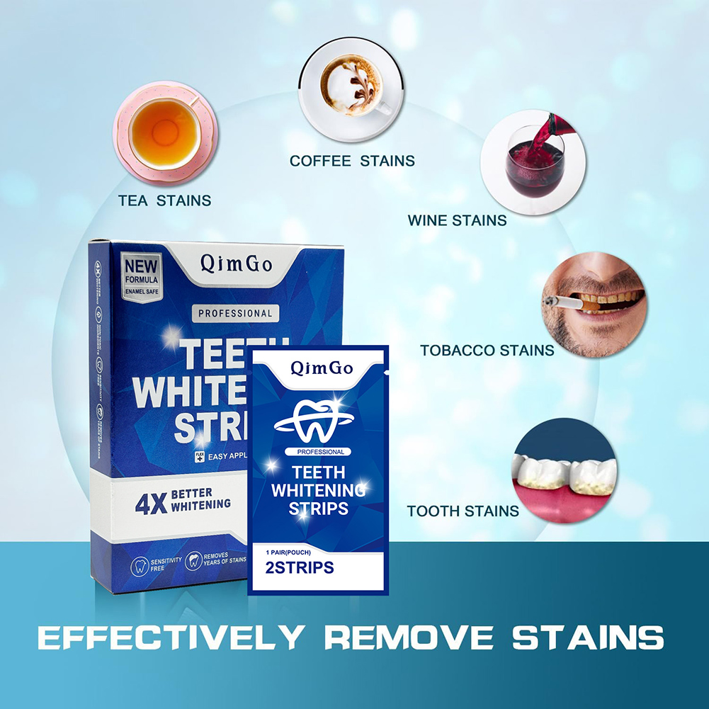 แผ่นฟอกสีฟันแบบมืออาชีพ แผ่นฟอ - Teeth Whitening Strips Permanent บทวิจารณ์และราคา