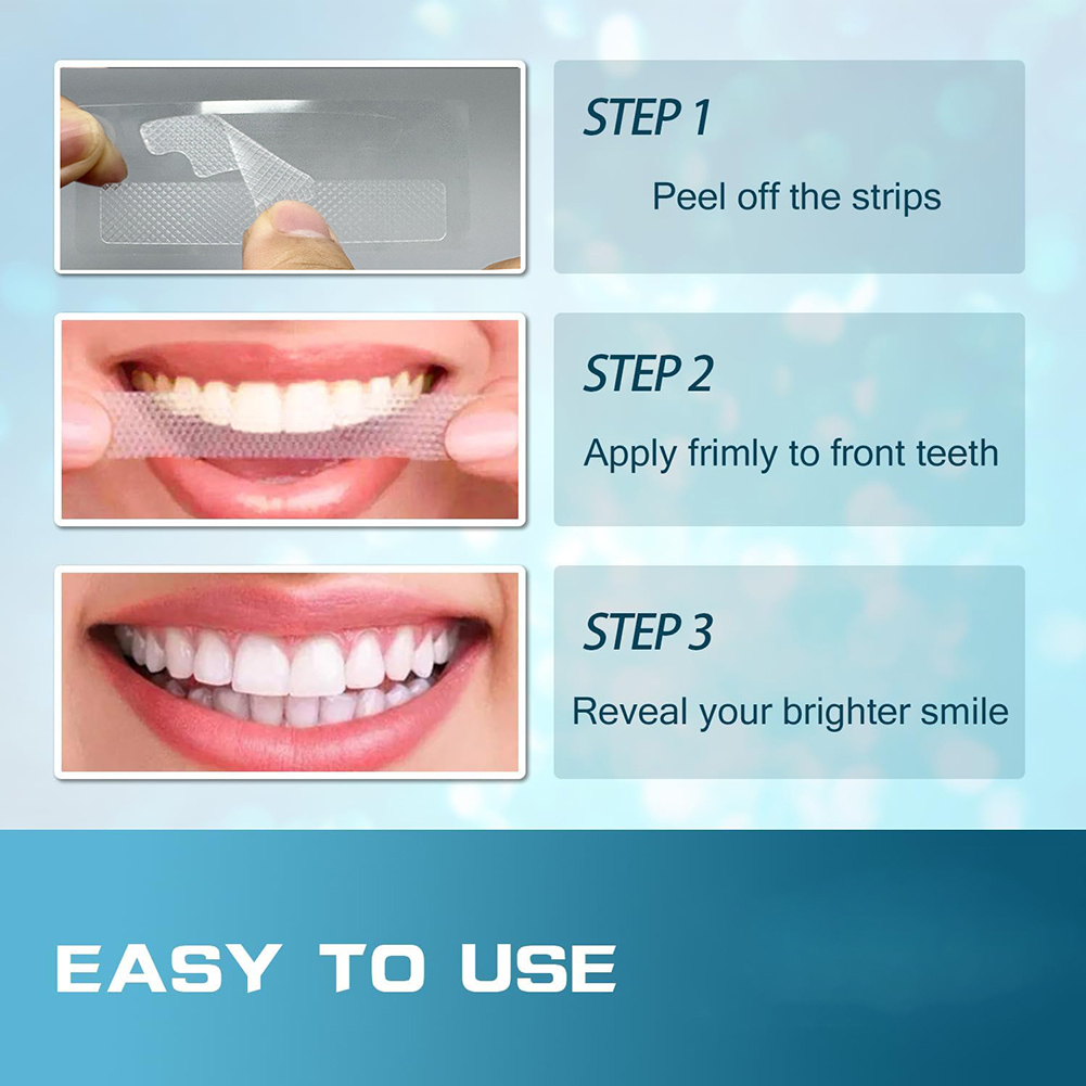 แผ่นฟอกสีฟันแบบมืออาชีพ แผ่นฟอ - Teeth Whitening Strips Permanent บทวิจารณ์และราคา