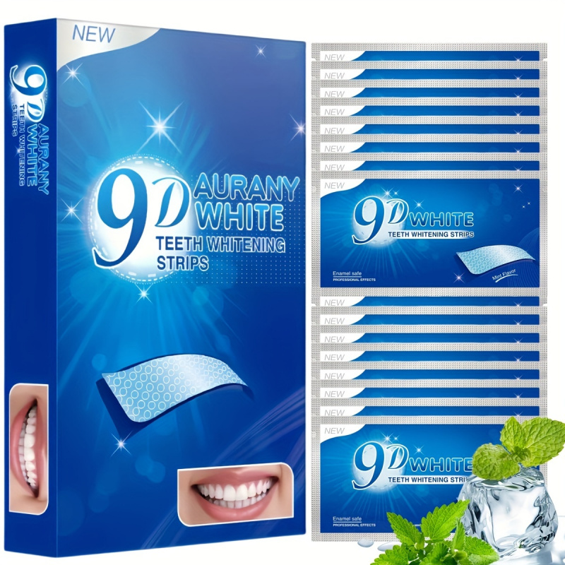 แถบฟอกสีฟัน Aurany White 9D 21 - Teeth Whitening Strips Permanent บทวิจารณ์และราคา