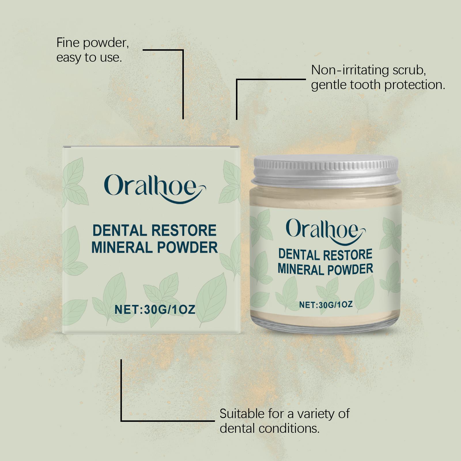 ผงฟอกฟันขาว ORALHOE สำหรับฟื้น - Teeth Whitening Or Bleaching บทวิจารณ์และราคา