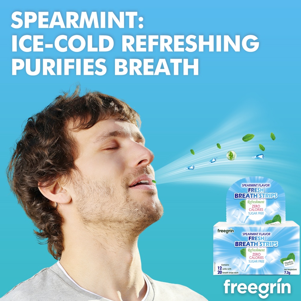 แผ่นอมรสเปียร์มิ้นต์ FREEGRIN  - Teeth Whitening In Office บทวิจารณ์และราคา