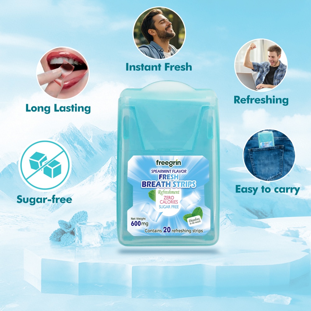 แผ่นอมรสเปียร์มิ้นต์ FREEGRIN  - Teeth Whitening In Office บทวิจารณ์และราคา