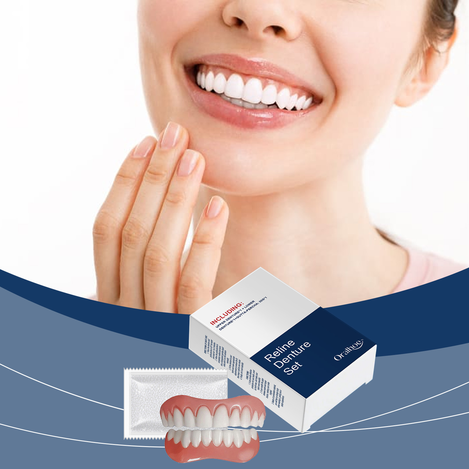 ฟันปลอม ฟันเทียม ฟันปลอมชั่วคร - Teeth Whitening Veneers บทวิจารณ์และราคา