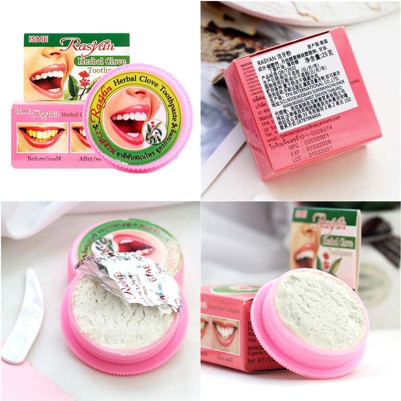 ผงสมุนไพรรัสยันจากประเทศไทย ช่ - Teeth Whitening Thailand บทวิจารณ์และราคา