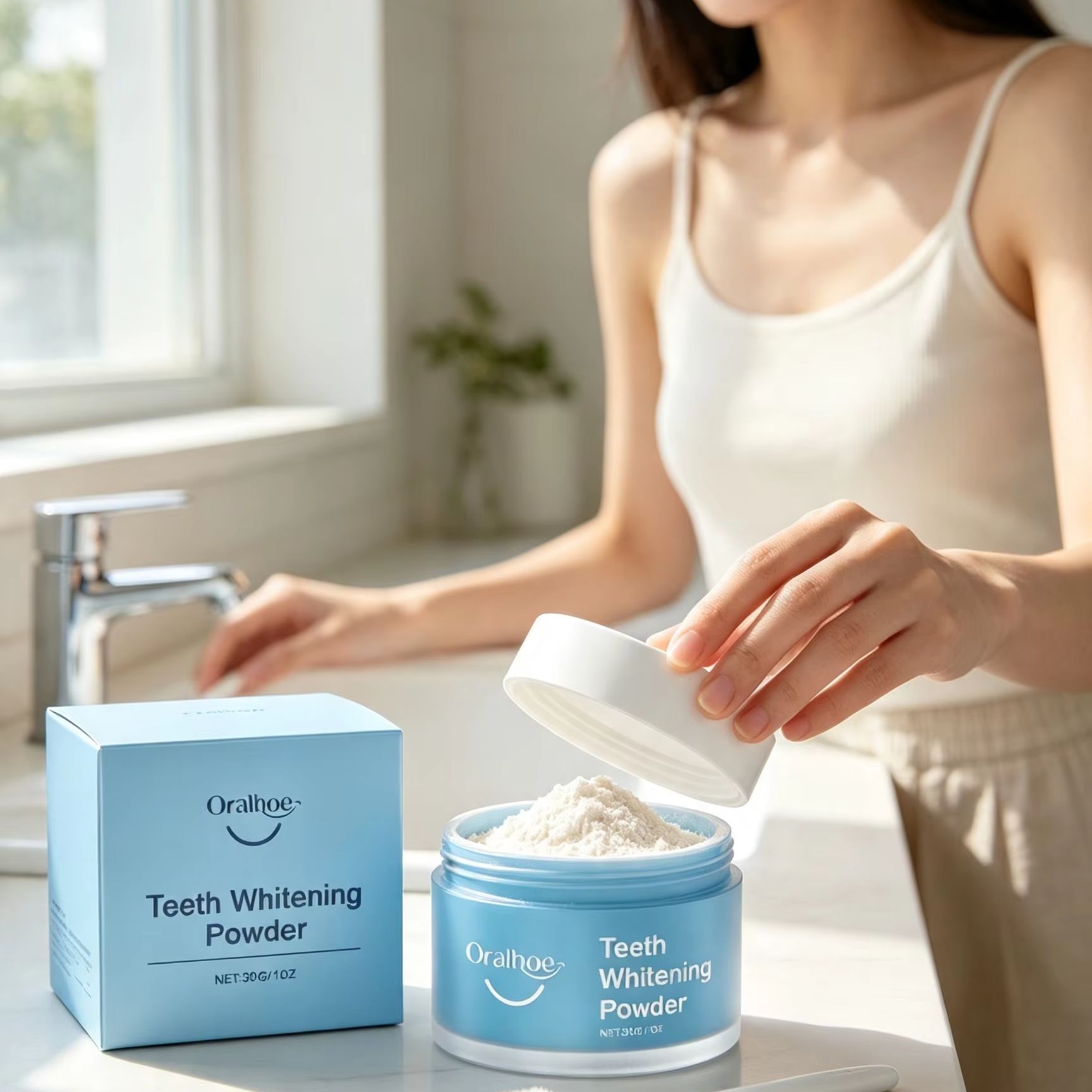 ผงแปรงฟัน Oralhoe สำหรับขจัดคร - Teeth Whitening Remedies บทวิจารณ์และราคา