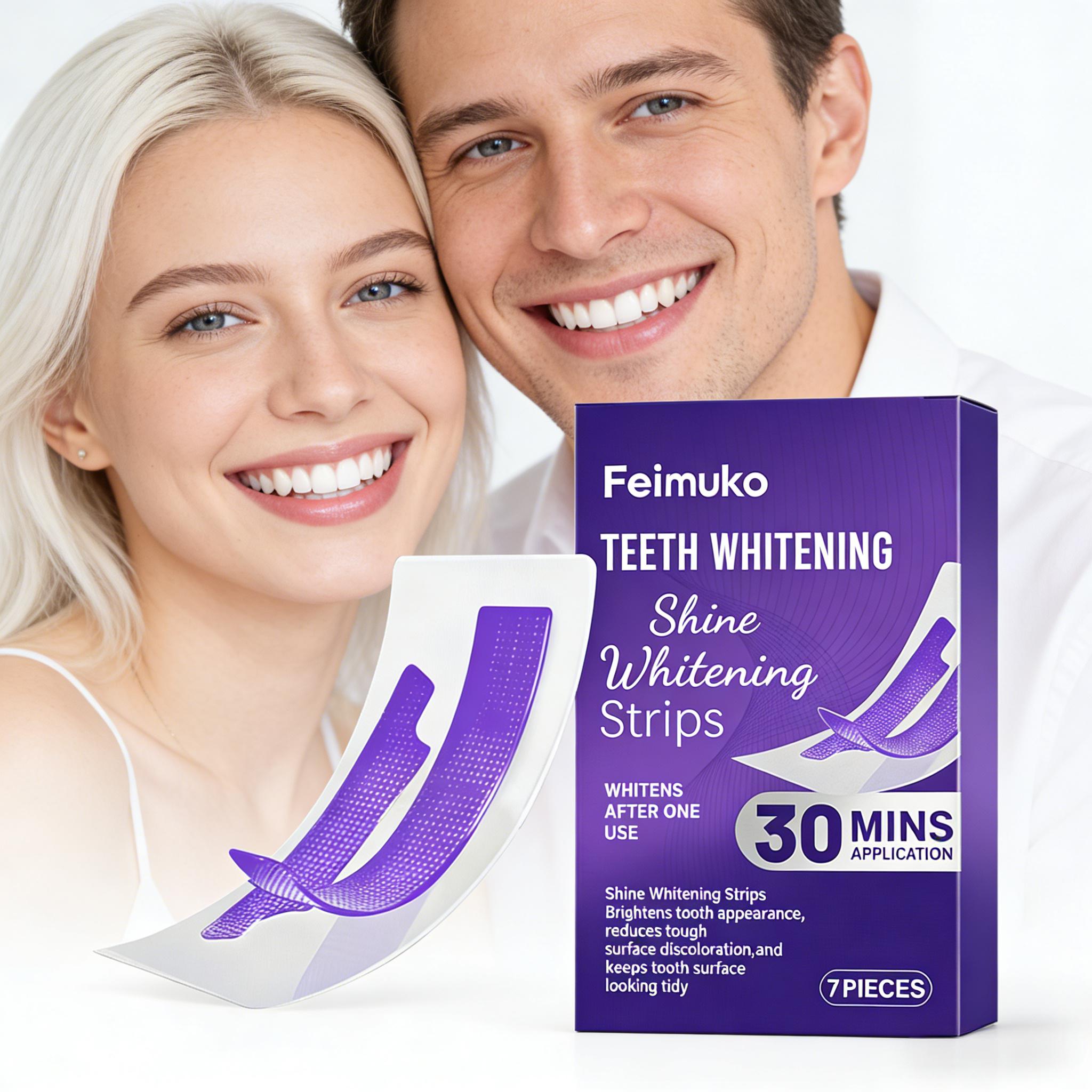 แถบฟอกสีฟัน ลดความไวต่อการระคา - Teeth Whitening Strips Permanent บทวิจารณ์และราคา
