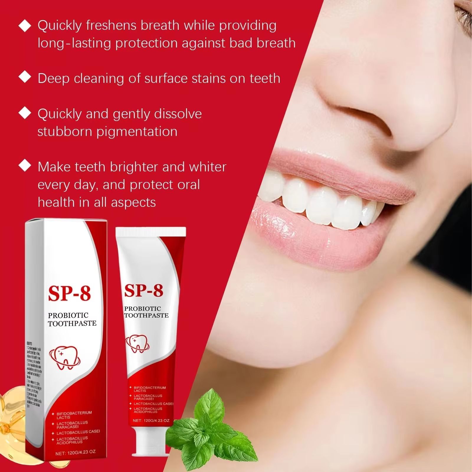 ยาสีฟันโปรไบโอติกสป 10 ช่วยขจั - Teeth Whitening Bleach บทวิจารณ์และราคา