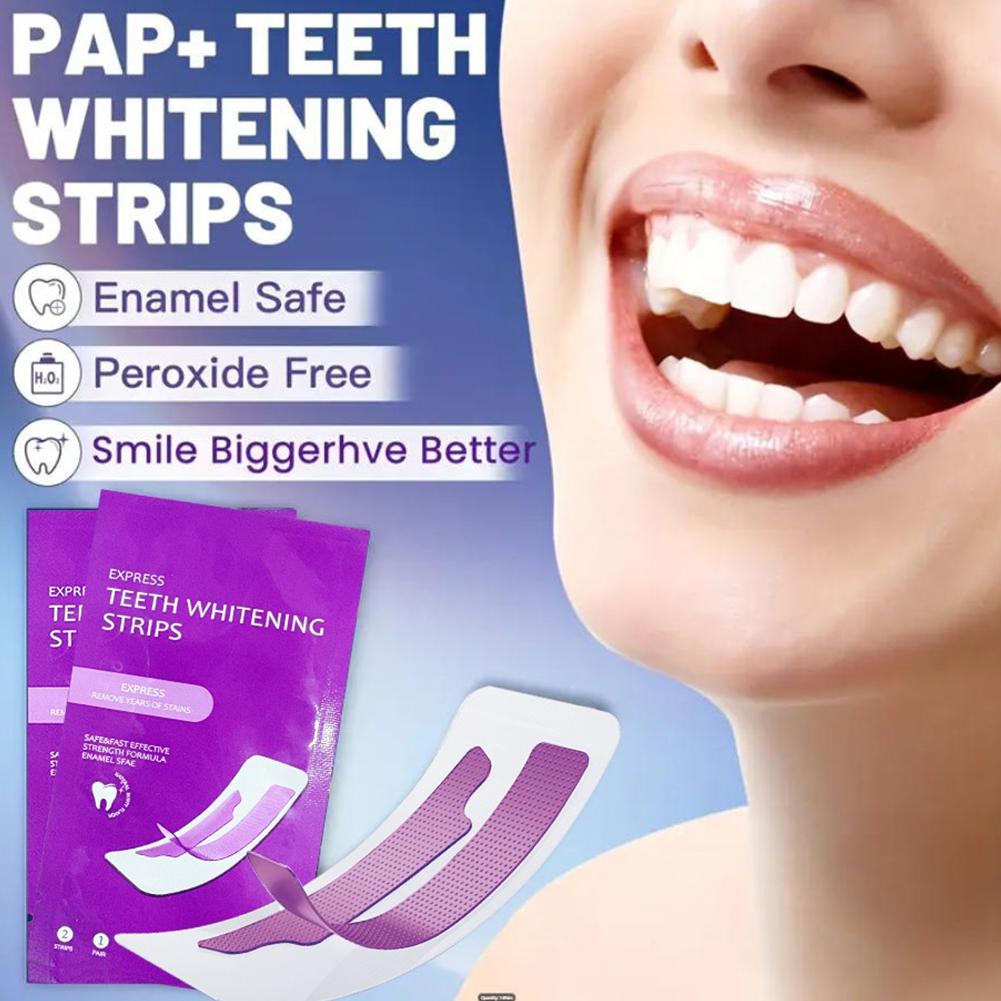 แผ่นฟอกสีฟันสีม่วง ไม่ทำให้ฟัน - Teeth Whitening In Office บทวิจารณ์และราคา