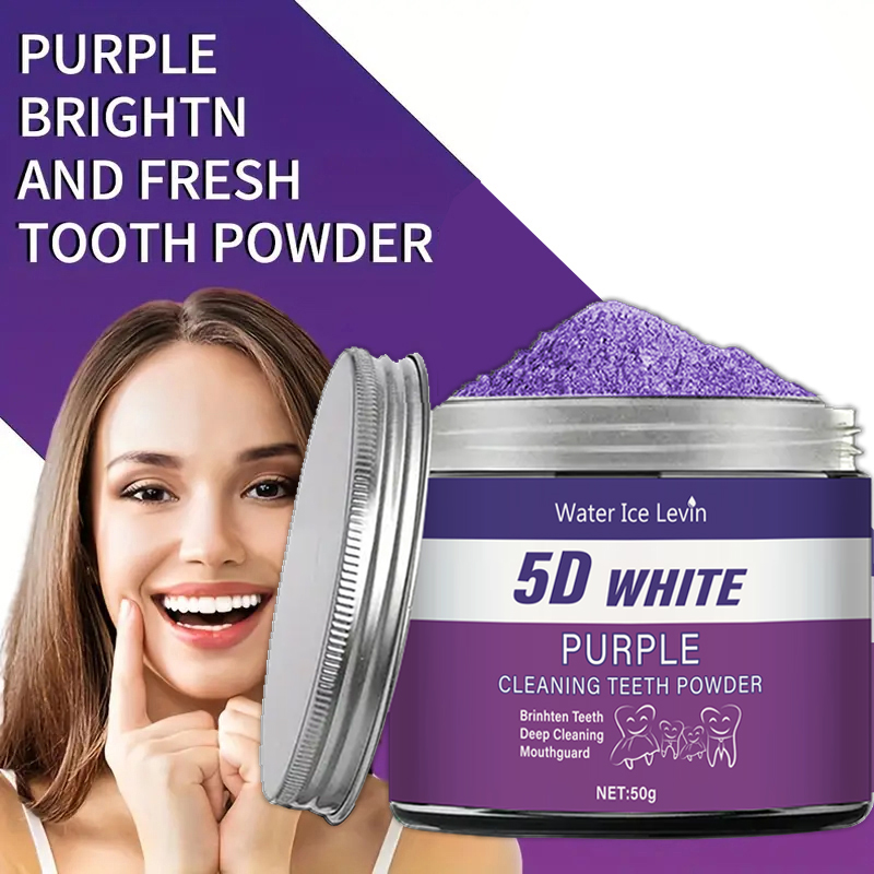 ผงฟอกสีฟันสีม่วง 50 กรัม - ผงท - Teeth Whitening Charcoal Powder บทวิจารณ์และราคา