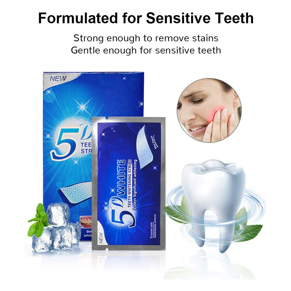แผ่นฟอกสีฟันขาว 5D ไวท์เทนนิ่ง - Teeth Whitening In Office บทวิจารณ์และราคา