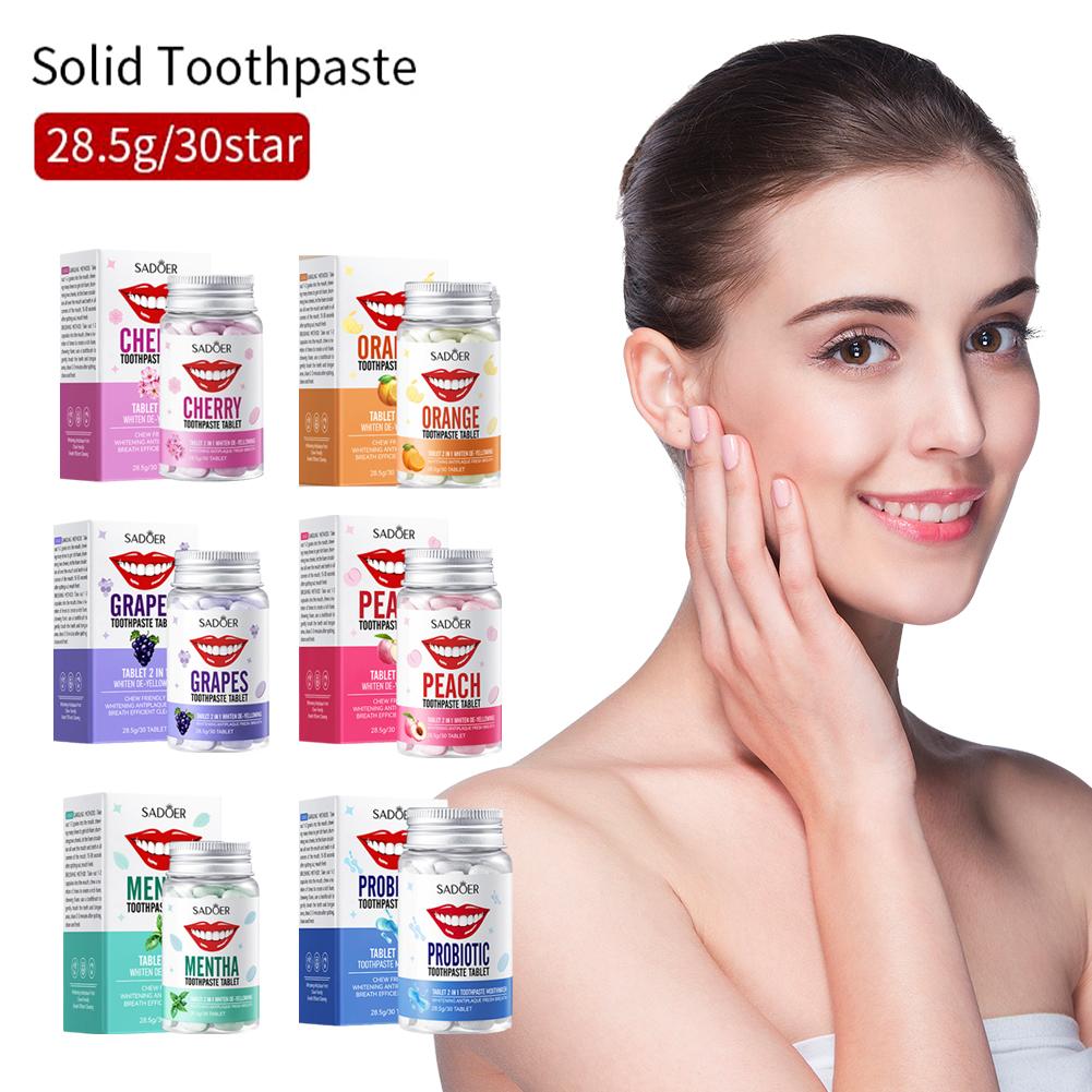 Mint Solid ยาสีฟันเม็ด Mint รส - Teeth Whitening Remedies บทวิจารณ์และราคา